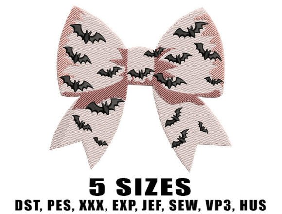 Cute Gothic Bow Embroidery Design Review