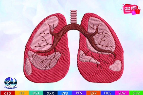 Lungs Embroidery Design Review