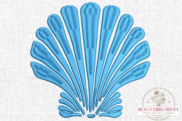 Shell Embroidery Design for Craft Fairs