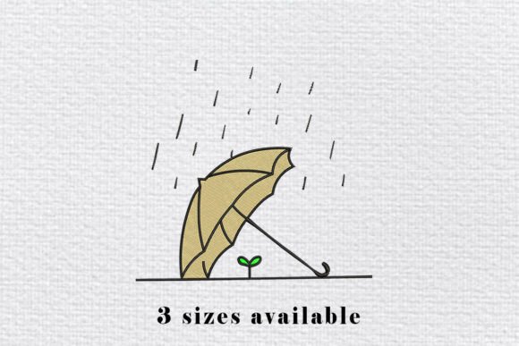 Umbrella Rain Embroidery Design Review